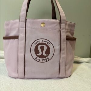 Lululemon Athletica Light Pink mini multi pocket Tote